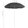 VIDAXL Parasol d'exterieur avec mat en acier Anthracite 180 cm