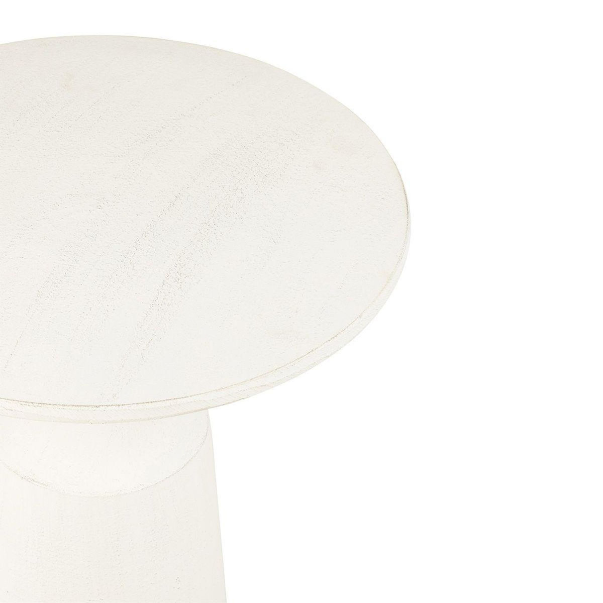 Paris Prix Table d'Appoint Design Rond  Brenda  46cm Blanc