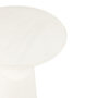 Voir la diapositive 2 : Paris Prix Table d'Appoint Design Rond  Brenda  46cm Blanc