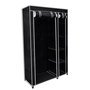 Voir la diapositive 1 : VIDAXL Garde-robe pliable Noir 110 x 45 x 175 cm