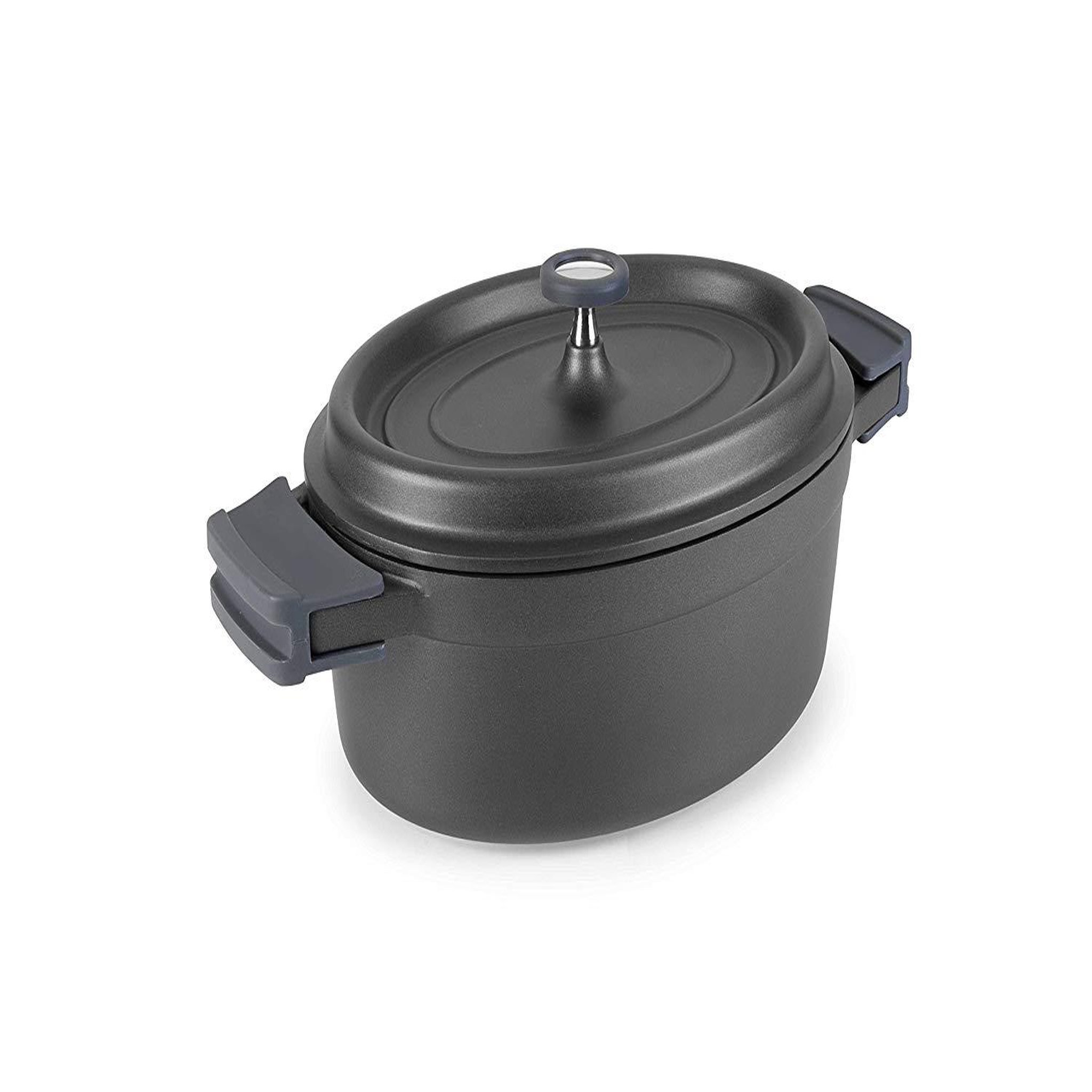 Lacor Cocotte ovale en fonte émaillée 26cm noir - 25933