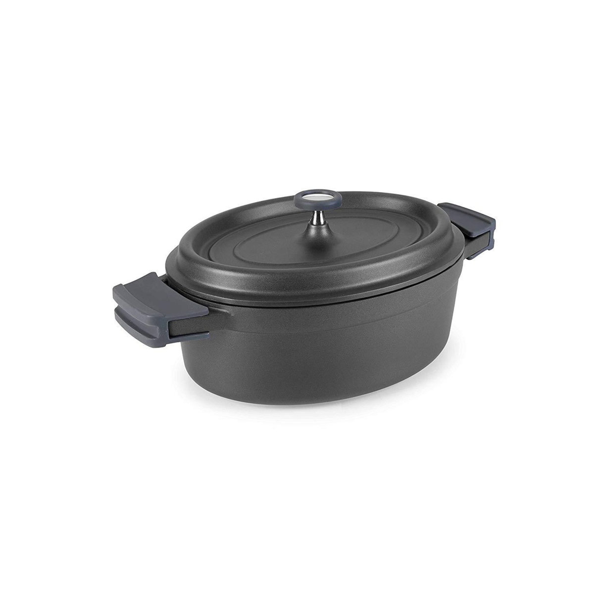 Lacor Cocotte ovale en fonte émaillée 26cm noir - 25933