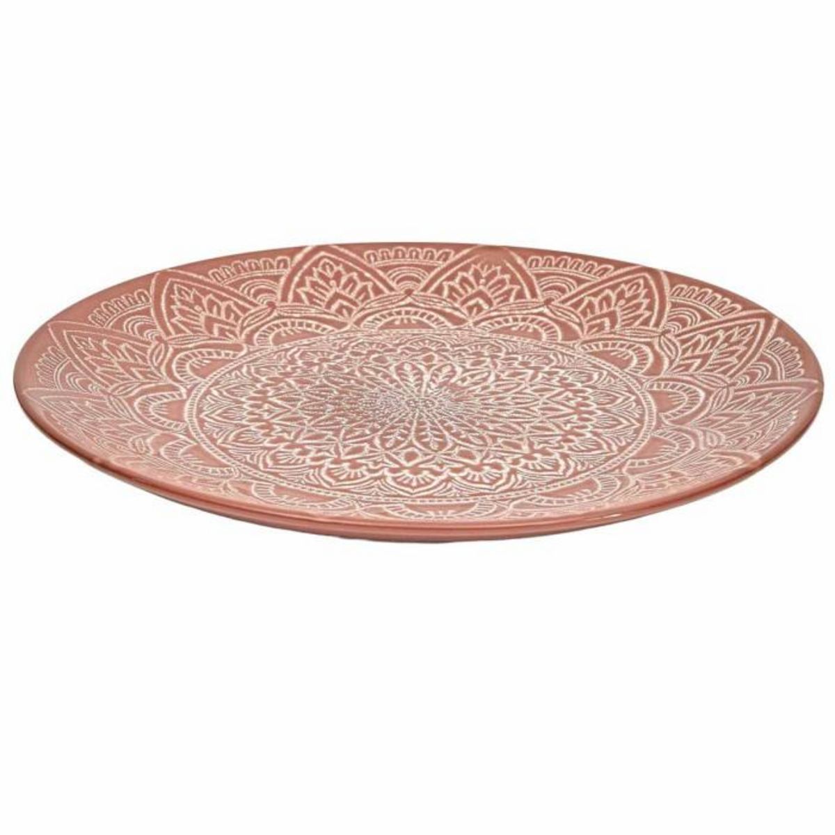 Paris Prix Lot de 6 Assiettes Plates  Sahara  27cm Terracotta
