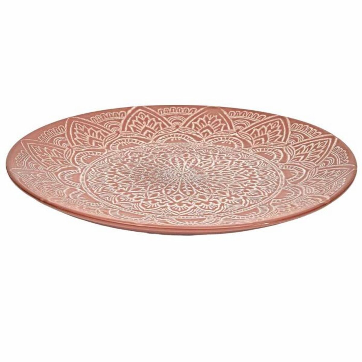 Paris Prix Lot de 6 Assiettes Plates  Sahara  27cm Terracotta