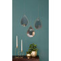 Voir la diapositive 4 : Paris Prix Lot de 3 Miroirs Déco  Goutte  27cm Or