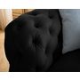 Voir la diapositive 3 : LISA DESIGN Walter - fauteuil chesterfield en velours - pieds bois