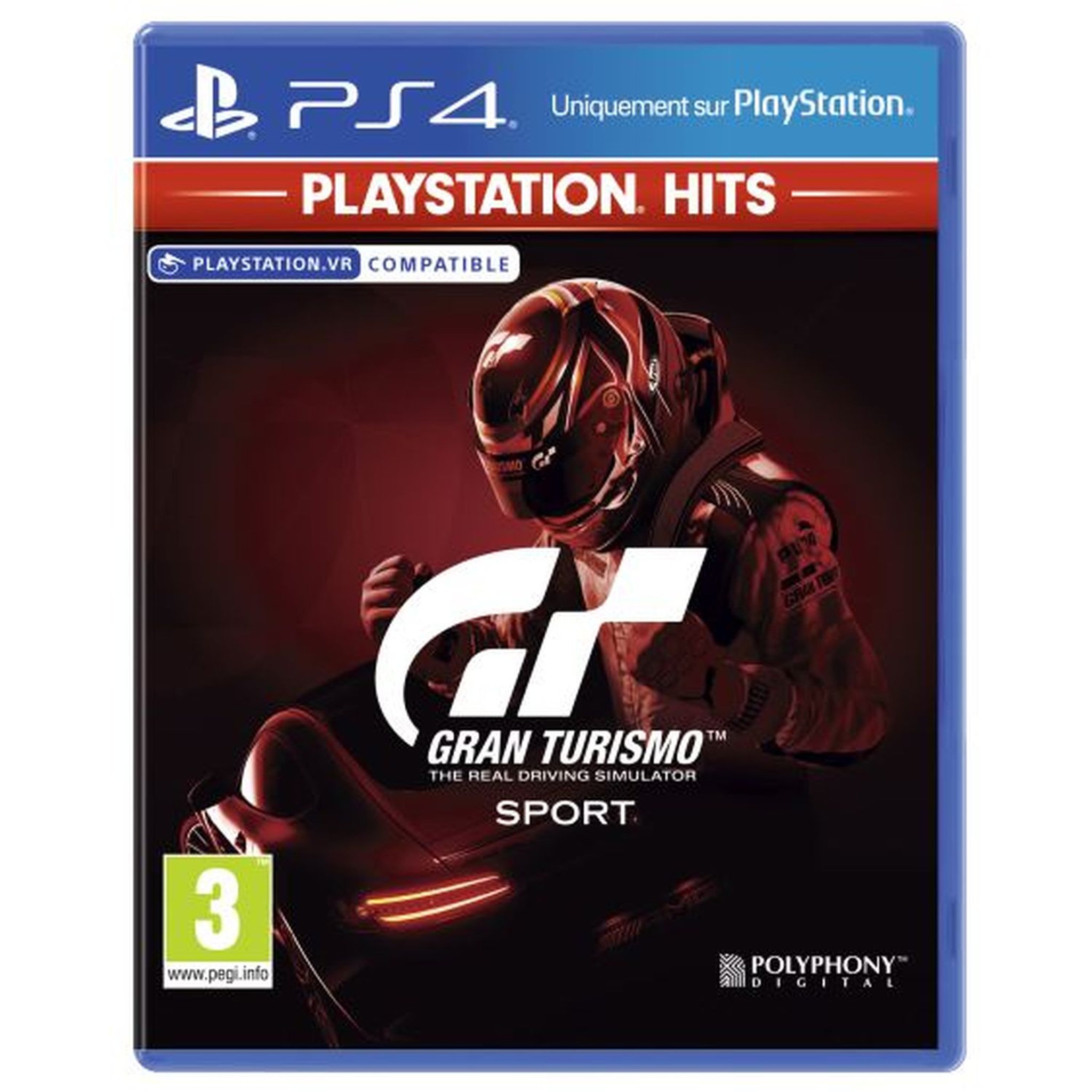 Voir la diapositive 1 : SONY Gran Turismo Sport Playstation Hits PS4