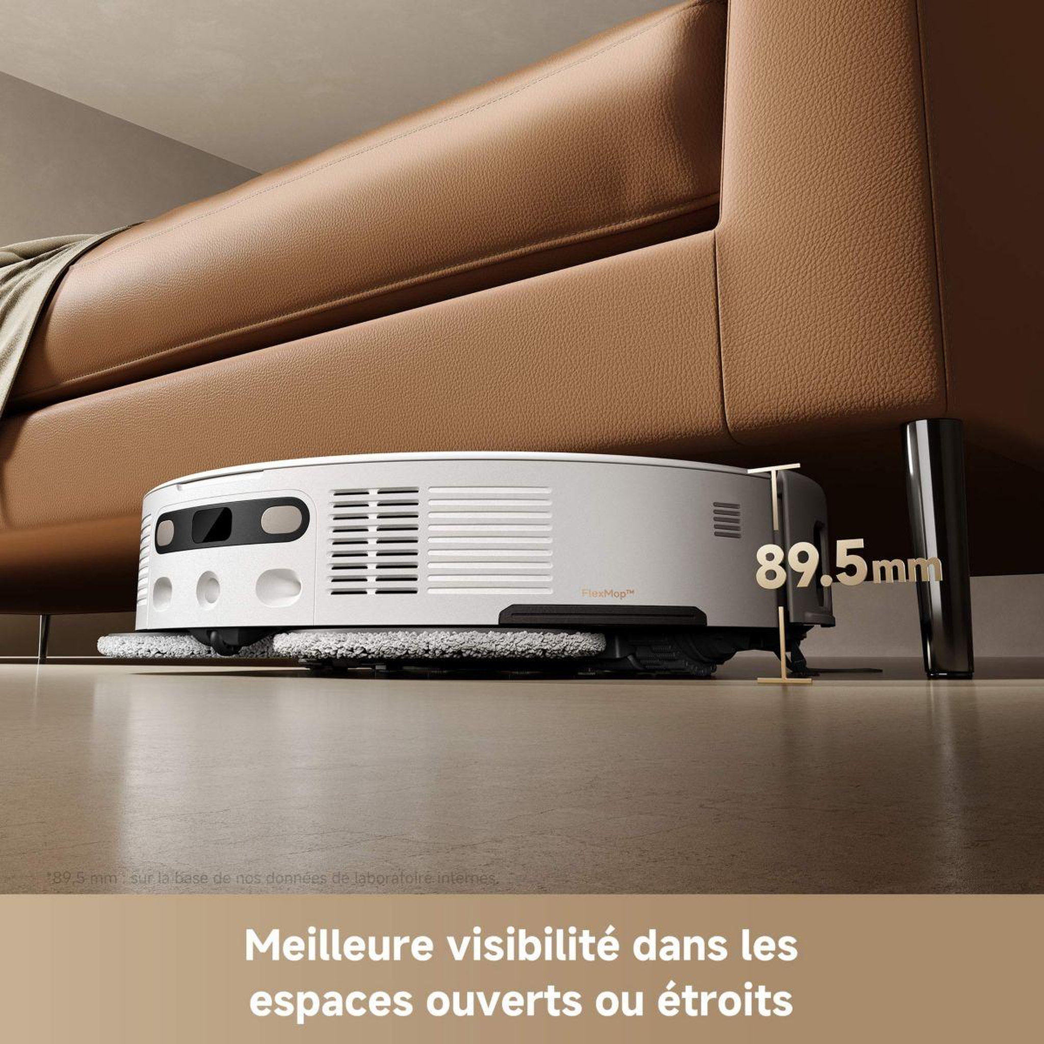 Voir la diapositive 2 : MOVA Robot aspirateur laveur v50 ultra complete