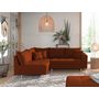 Voir la diapositive 2 : LISA DESIGN Rune - canapé d'angle - avec pouf d'appoint - 4 places - style scandinave - gauche