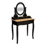 ATMOSPHERA Coiffeuse 3 Tiroirs  Chrysa  136cm Noir
