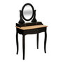 Voir la diapositive 1 : ATMOSPHERA Coiffeuse 3 Tiroirs  Chrysa  136cm Noir