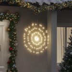 VIDAXL Etoile rayonnante de Noël 140 LED blanc chaud 17 cm