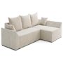 Voir la diapositive 6 : BEST MOBILIER Mike - canapé d'angle réversible - 4 places - convertible avec coffre - en velours côtelé