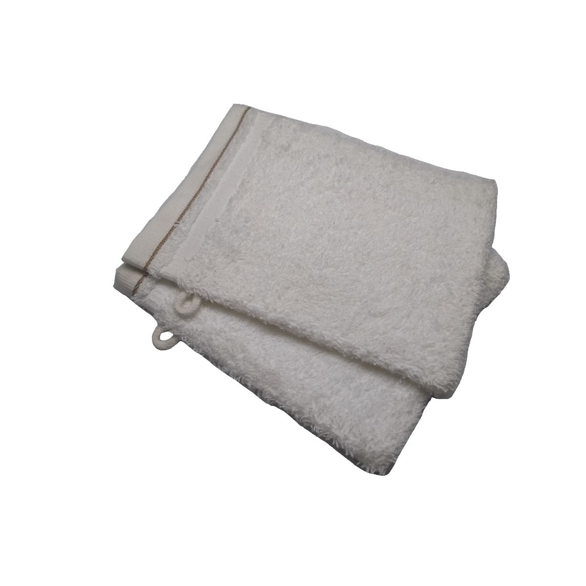 ACTUEL Lot de 2 gants de toilette unis en coton 450 g/m²