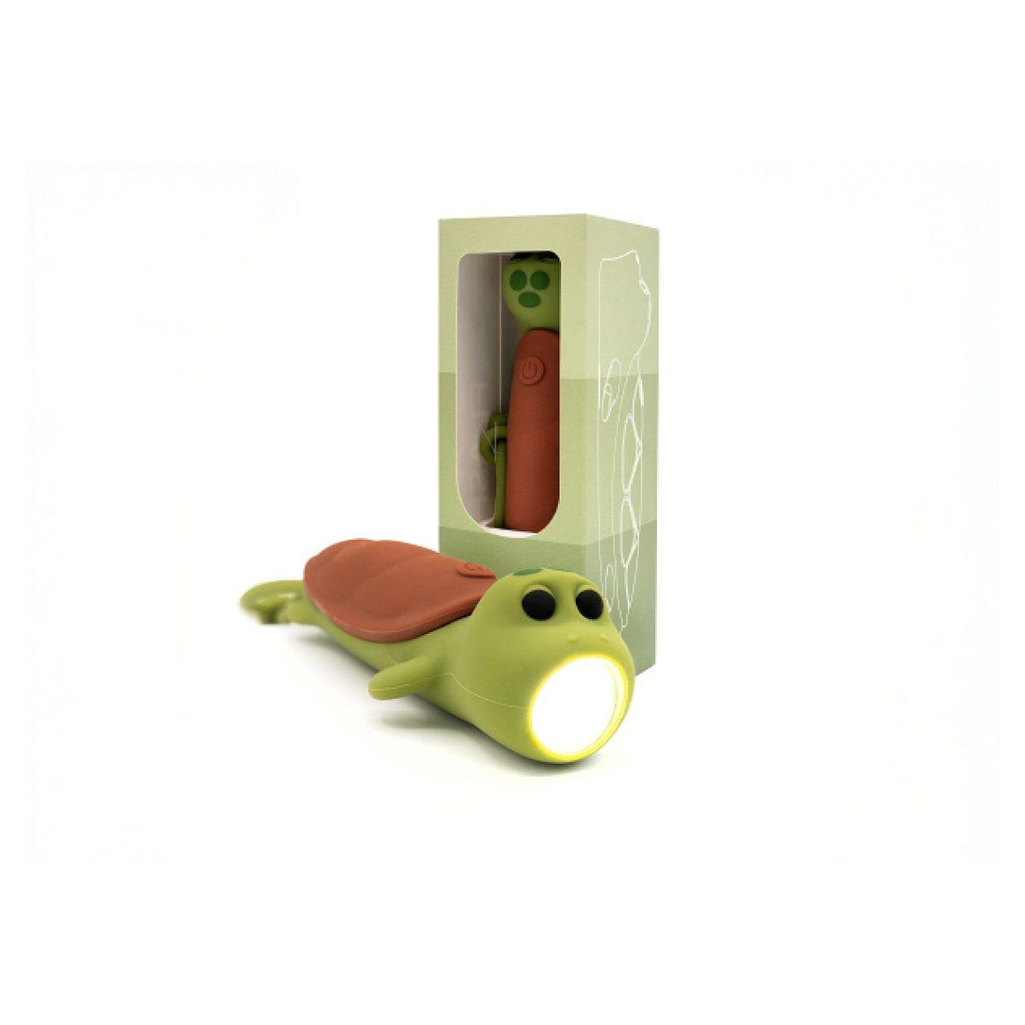 Voir la diapositive 2 : COOLKIDZ PROJECT Lampe torche en silicone tortue