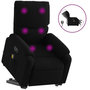 Voir la diapositive 2 : VIDAXL Fauteuil inclinable de massage electrique Noir Tissu
