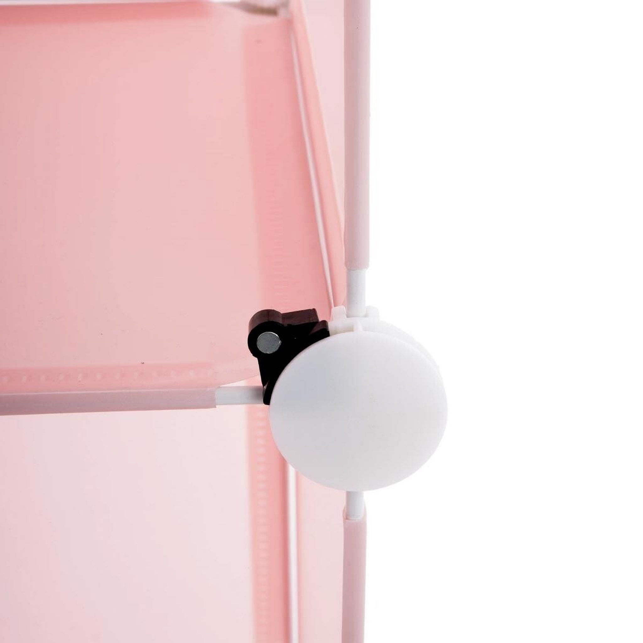 Voir la diapositive 3 : Atmosphera Kids Colonne de rangement  château  140cm rose & blanc