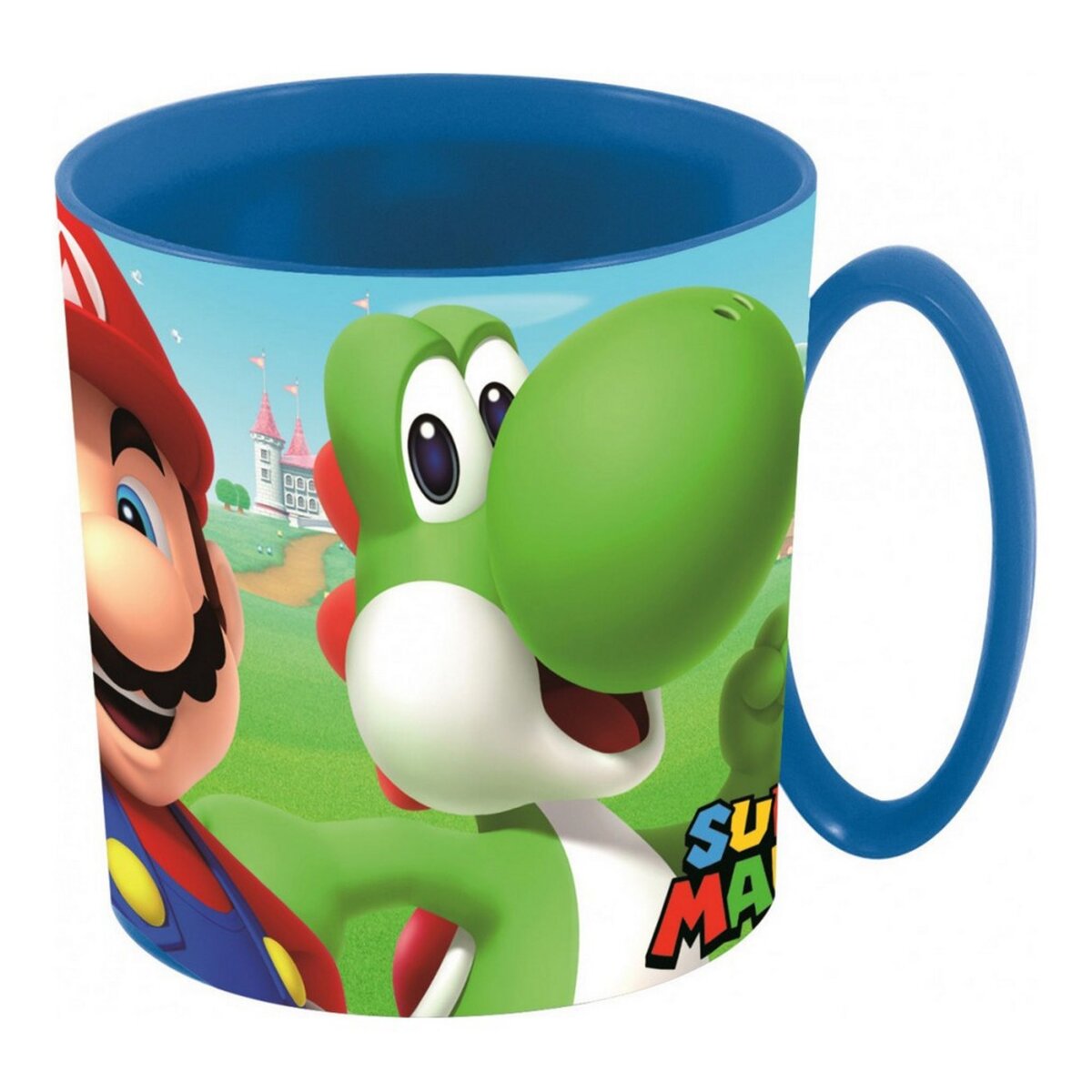 Tasse plastique Nintendo Mug enfant Micro onde Mario Bross pas cher 