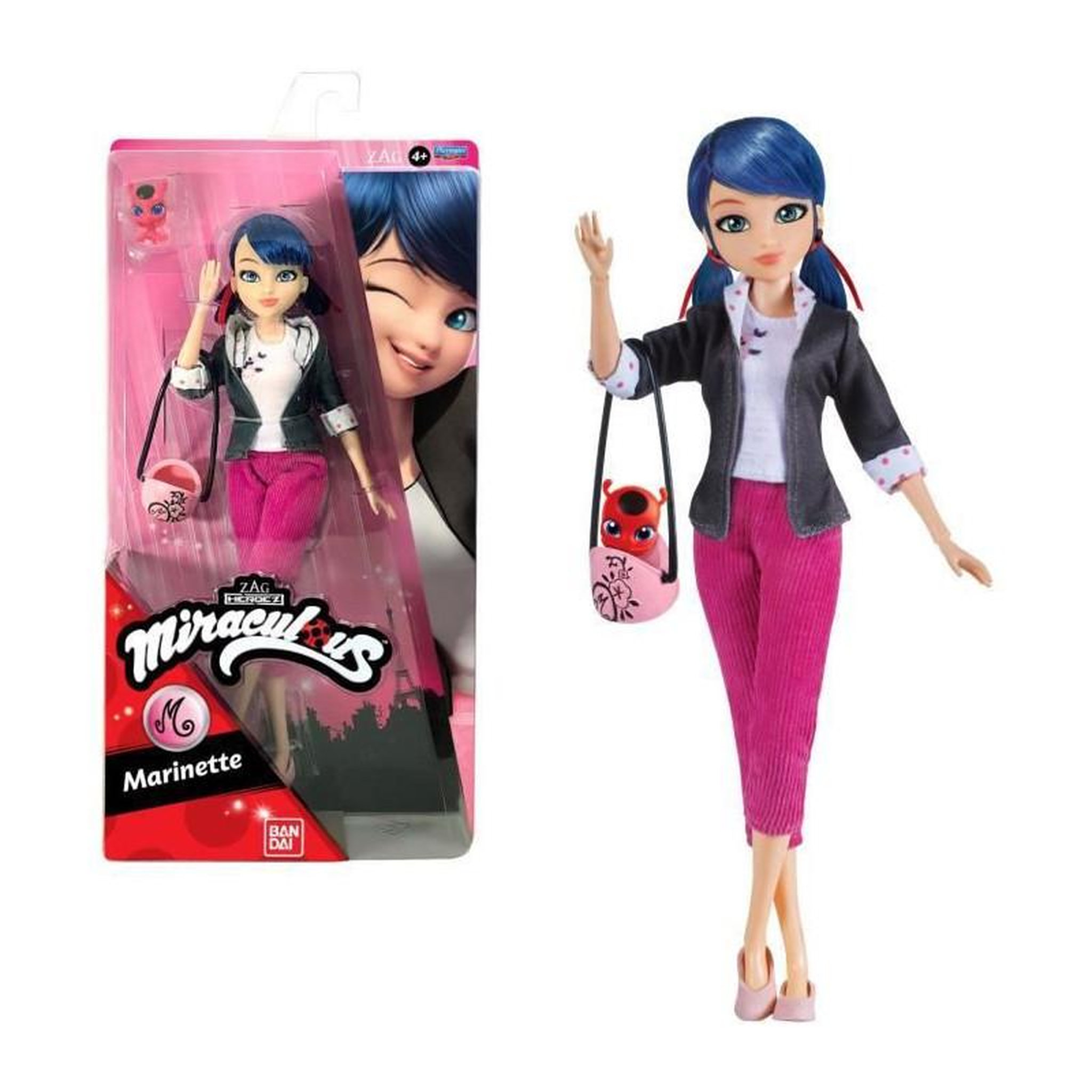 BANDAI BANDAI Miraculous Ladybug - Poupee mannequin 26 cm : Marinette