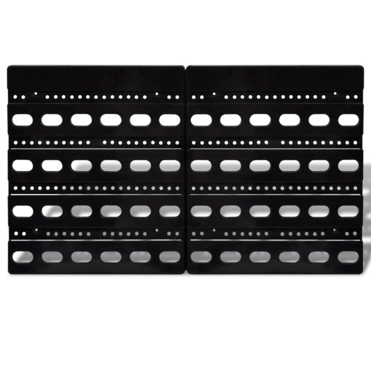 VIDAXL Jeu de paniers muraux de stockage Plastique 30pcs Bleu et rouge