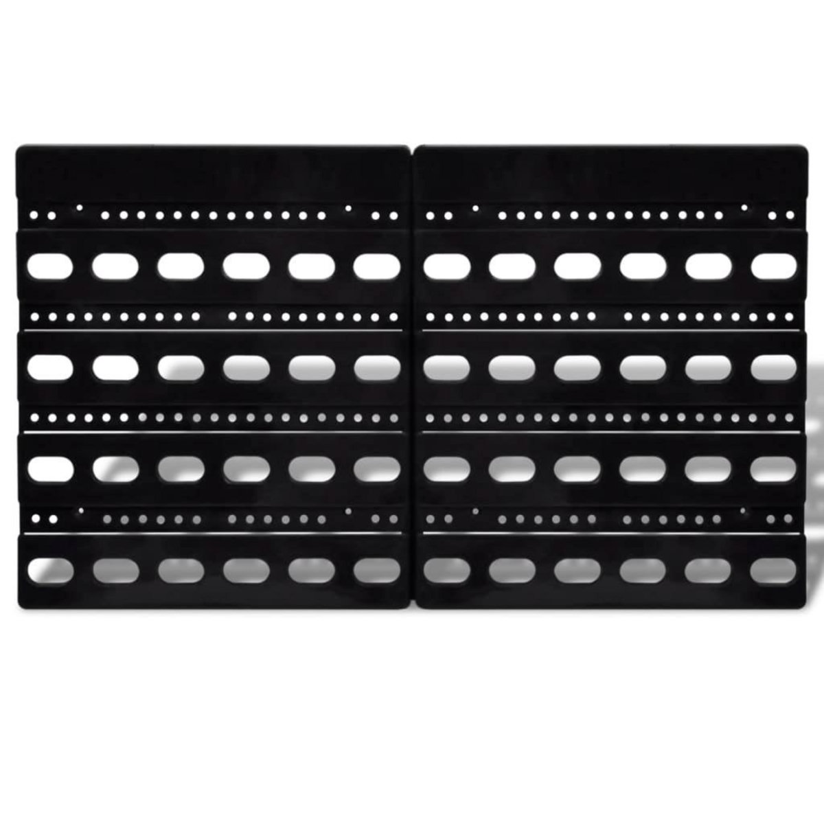 VIDAXL Jeu de paniers muraux de stockage Plastique 30pcs Bleu et rouge