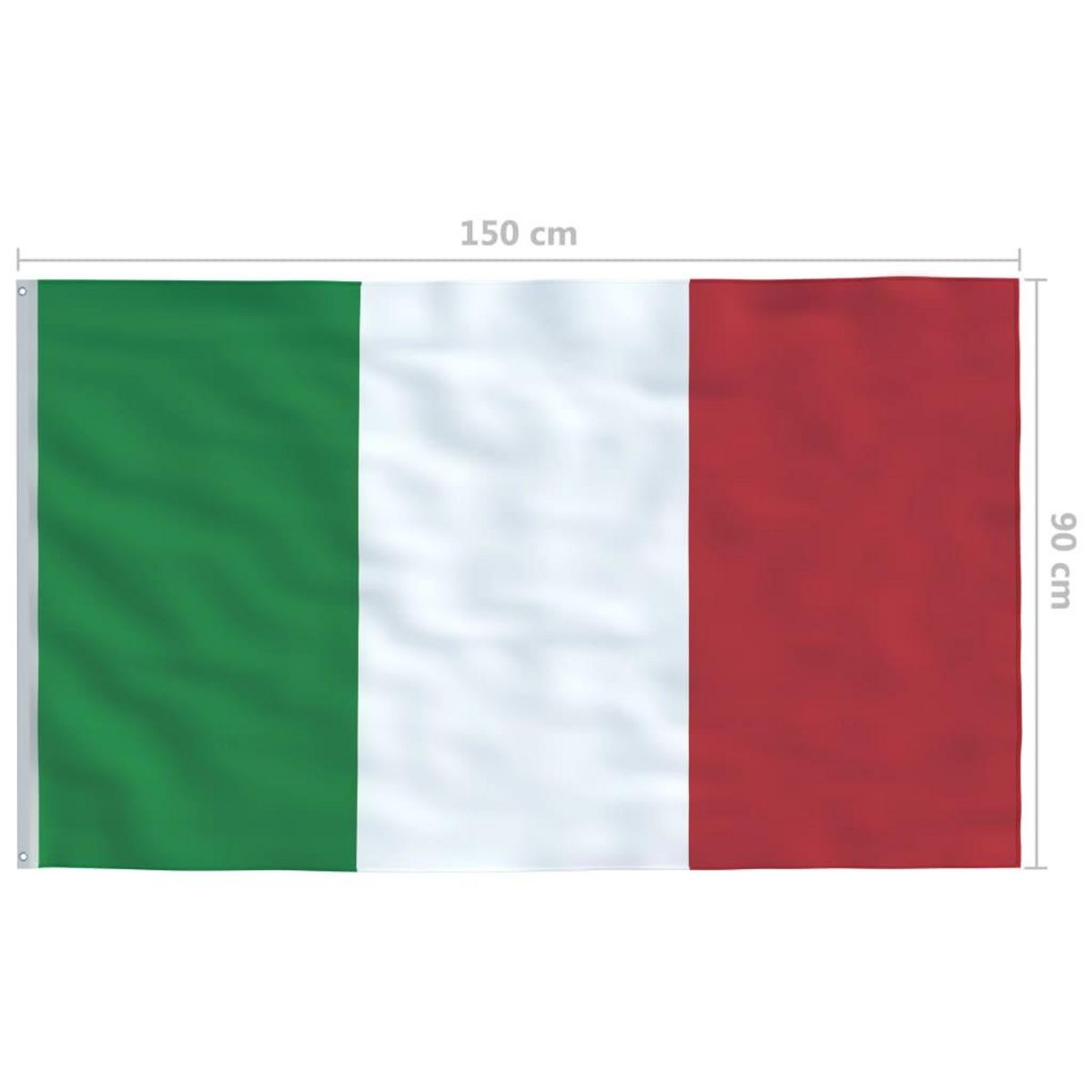 VIDAXL Drapeau Italie 90x150 cm