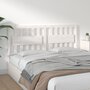 Voir la diapositive 4 : VIDAXL Tete de lit Blanc 165,5x4x100 cm Bois massif de pin