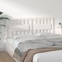 Voir la diapositive 4 : VIDAXL Tete de lit Blanc 165,5x4x100 cm Bois massif de pin
