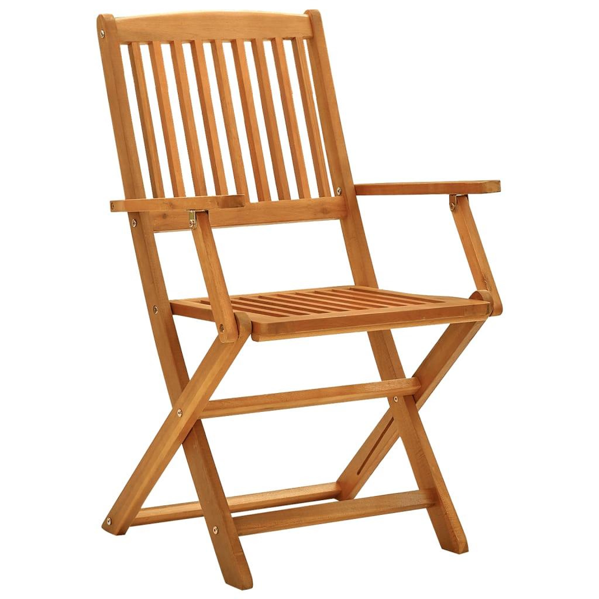 Voir la diapositive 4 : VIDAXL Ensemble a manger de jardin 5 pcs Bois d'acacia solide