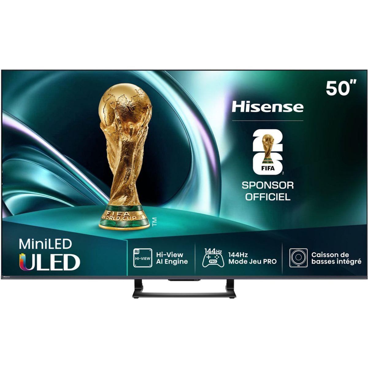 Hisense TV Mini Led 50U7Q 2025-50 pouces (126cm)