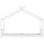 Voir la diapositive 4 : VIDAXL Cadre de lit d'enfant Blanc Bois de pin massif 90 x 200 cm