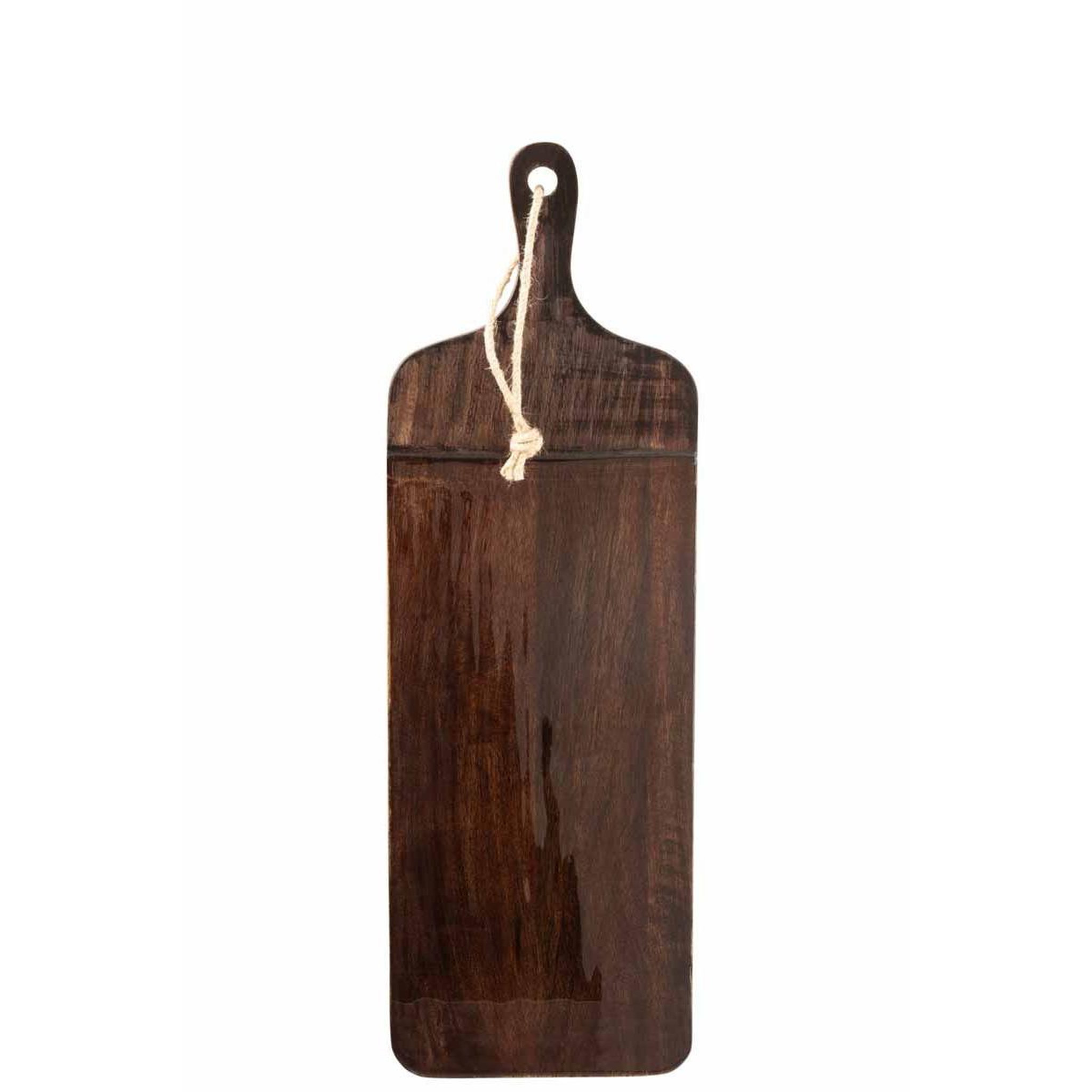 Voir la diapositive 2 : J-LINE Planche à découper en bois  pyra  59cm marron