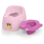 Bright Starts DISNEY BABY- PRINCESSES- Pot d'apprentissage ergonomique, protection éclaboussures, cuvette amovible