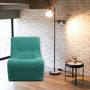 Voir la diapositive 5 : Paris Prix Fauteuil Design Bouclette  Fritz  93cm Vert