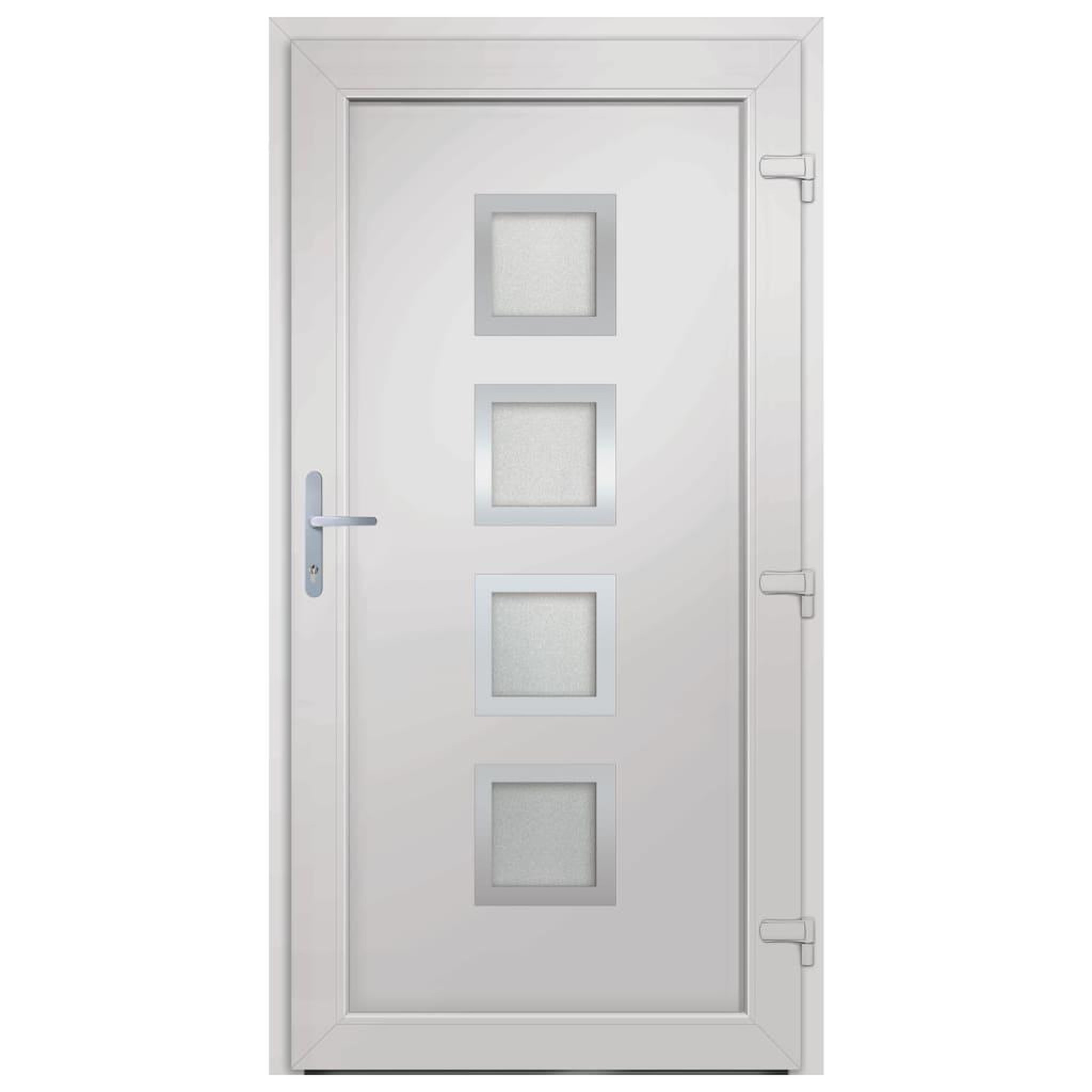 Voir la diapositive 5 : VIDAXL Porte d'entree anthracite 108x200 cm PVC