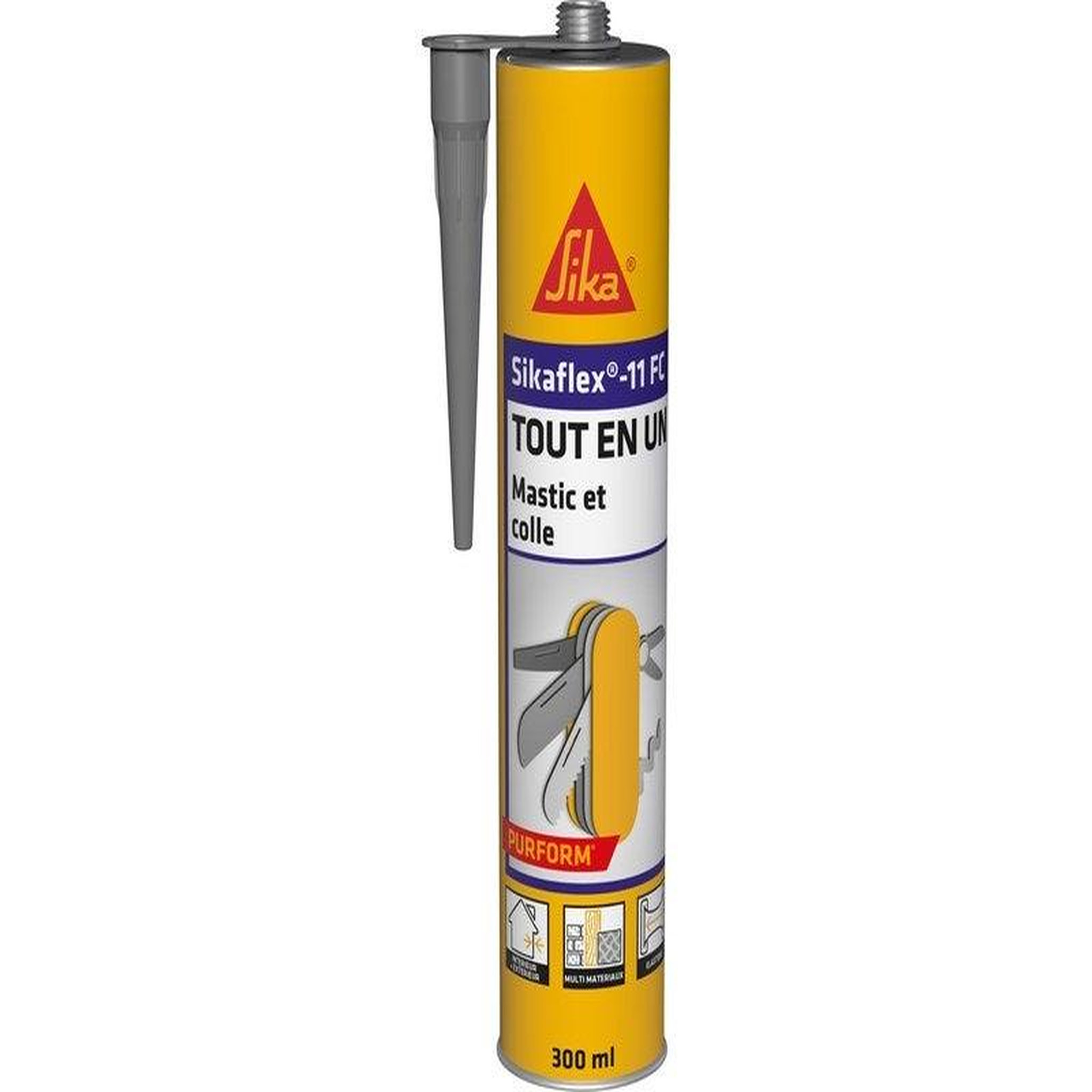 Sika Mastic Colle Sika 11Fc Gris - 300ml