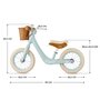 Voir la diapositive 6 : KINDERKRAFT Draisienne rétro - vélo d'équilibre avec panier et clochette