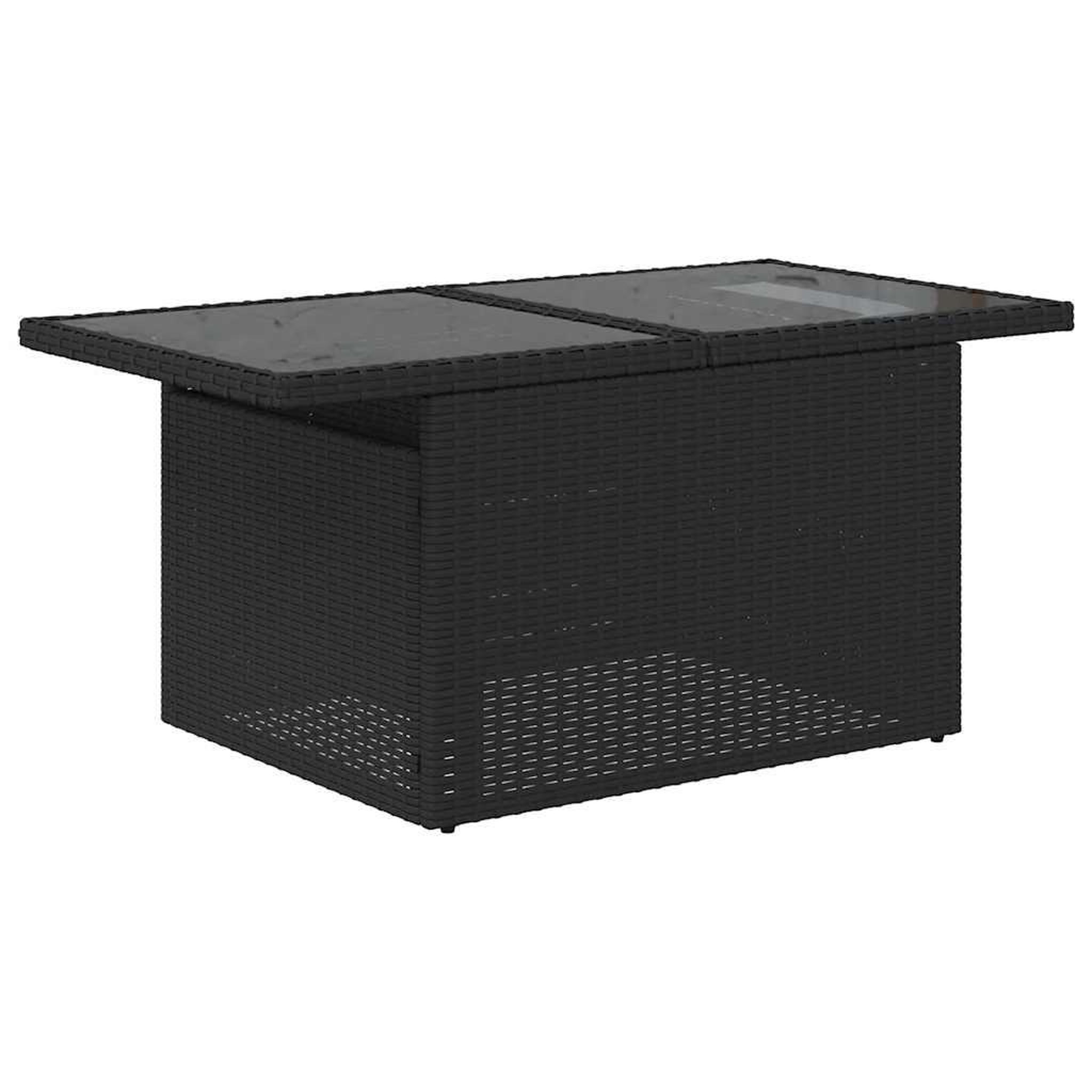 Voir la diapositive 5 : VIDAXL Salon de jardin 5 pcs avec coussins noir resine tressee