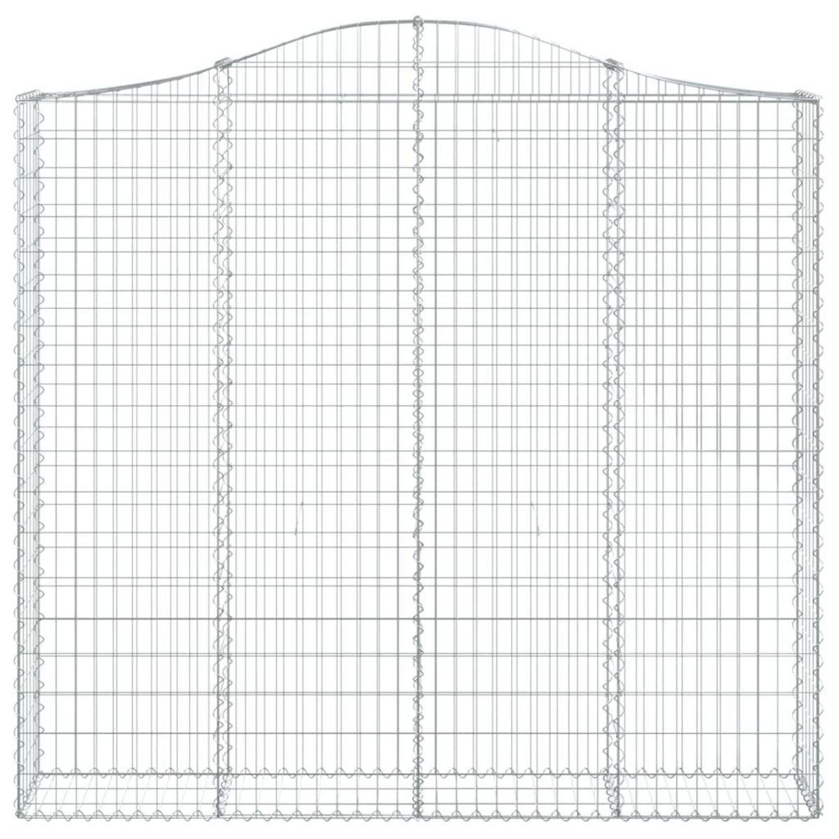 VIDAXL Paniers a gabions arques 7 pcs 200x30x180/200 cm Fer galvanise