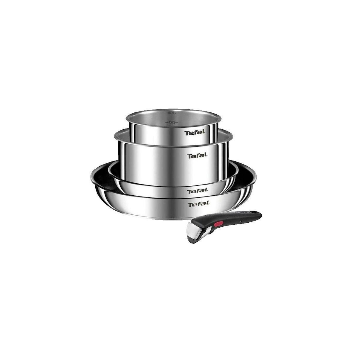 TEFAL Batterie de cuisine Tefal Ingenio Emotion acier inoxydable antiadhésif