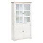 Voir la diapositive 1 : ATMOSPHERA Vitrine 4 Portes en Bois  Olbia  190cm Blanc
