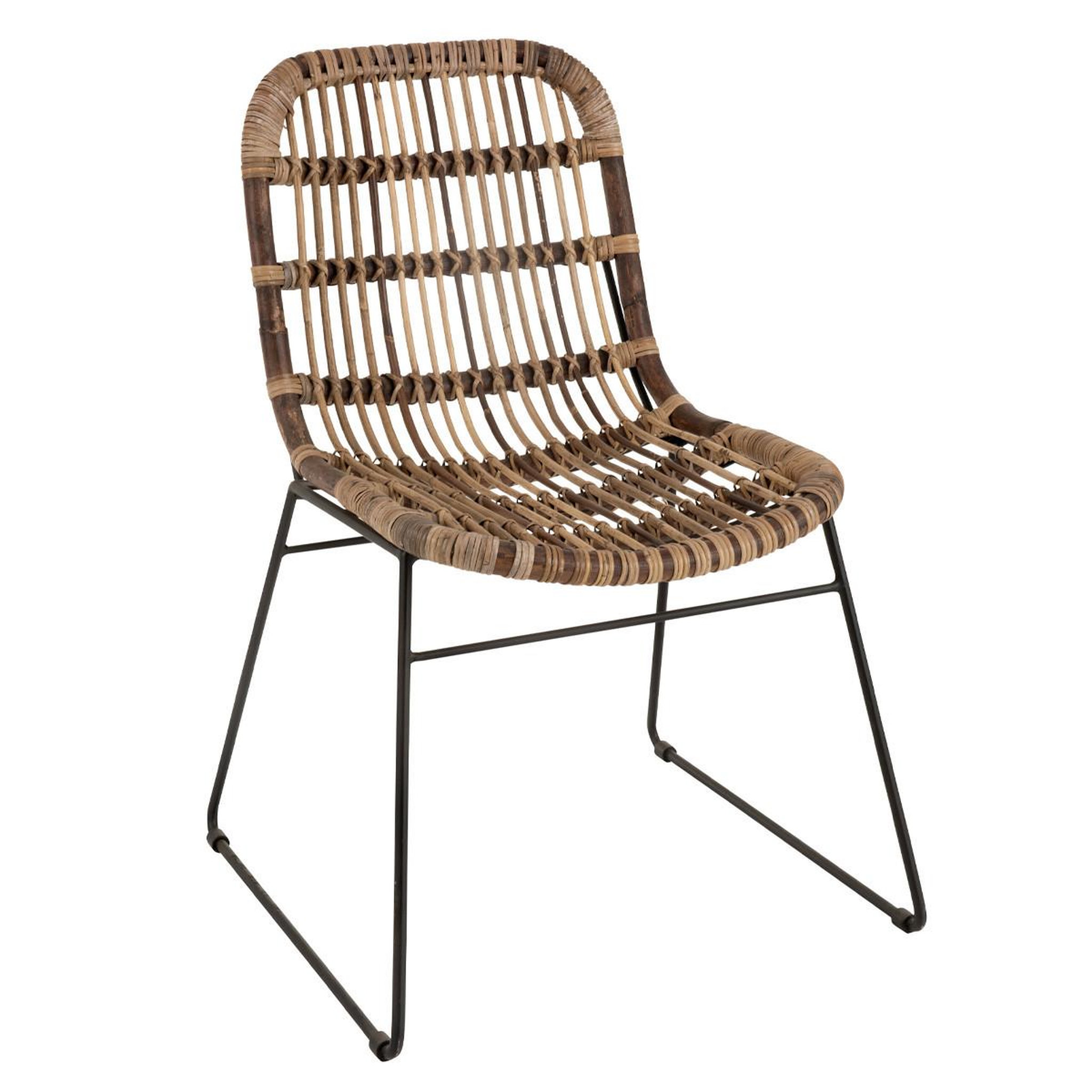 Voir la diapositive 1 : J-LINE Chaise design  billie  85cm naturel