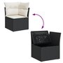 Voir la diapositive 5 : VIDAXL Salon de jardin 11 pcs avec coussins noir resine tressee