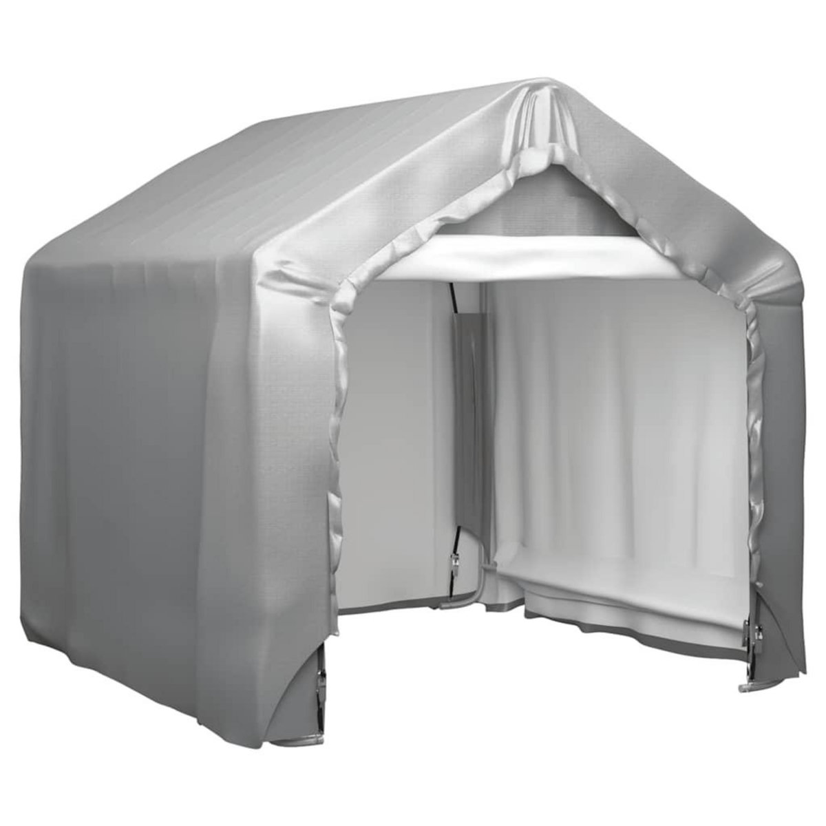 VIDAXL Tente de rangement Gris 180x180 cm Acier galvanise