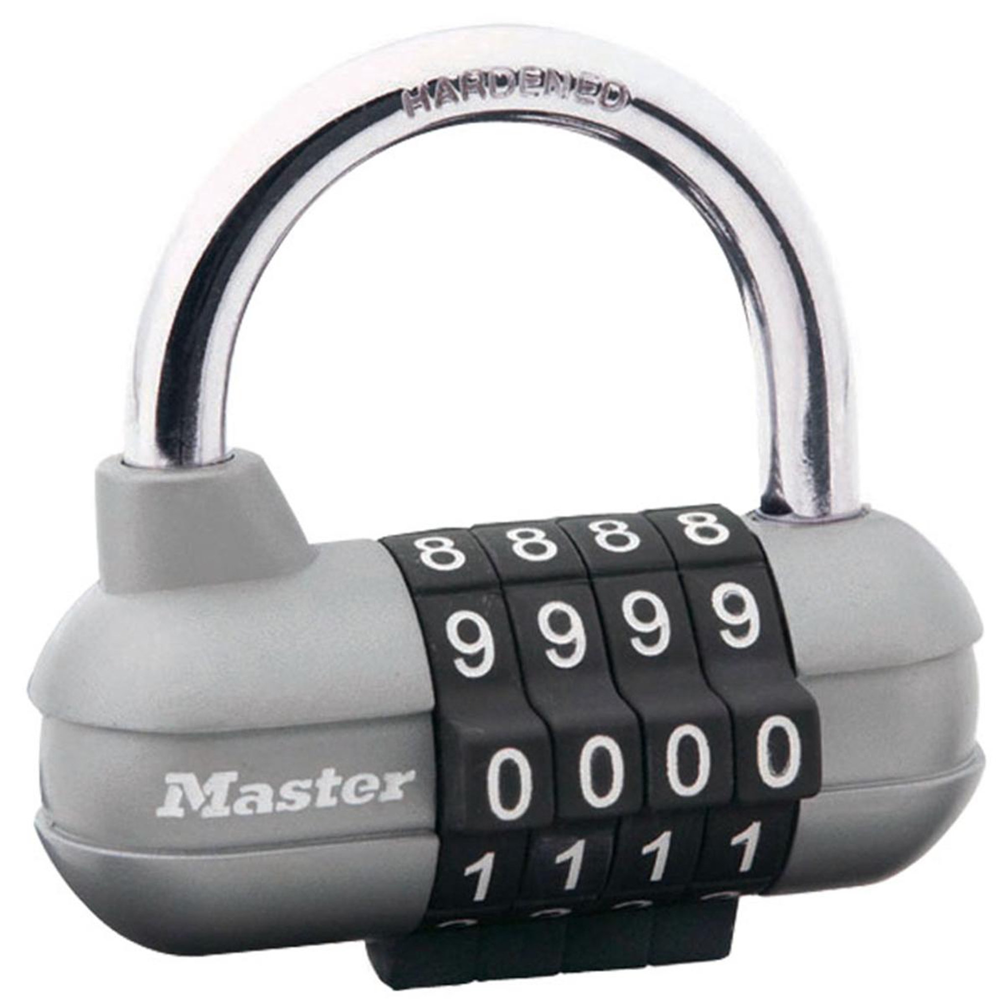 Master lock 1520eurd cadenas à combinaison, gris, 5,9 x 6,4 x 2,6 cm