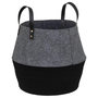 Voir la diapositive 2 :  Lot de 3 Paniers Déco  Deep Soul  43cm Noir & Gris
