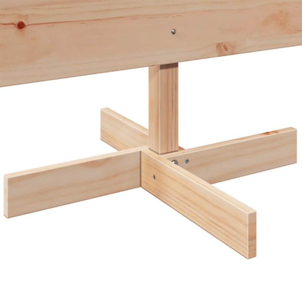 VIDAXL Arbre de Noël en bois pour décoration 180 cm bois massif de pin