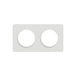 Schneider Electric Plaque double Odace Touch, SCHNEIDER ELECTRIC, blanc