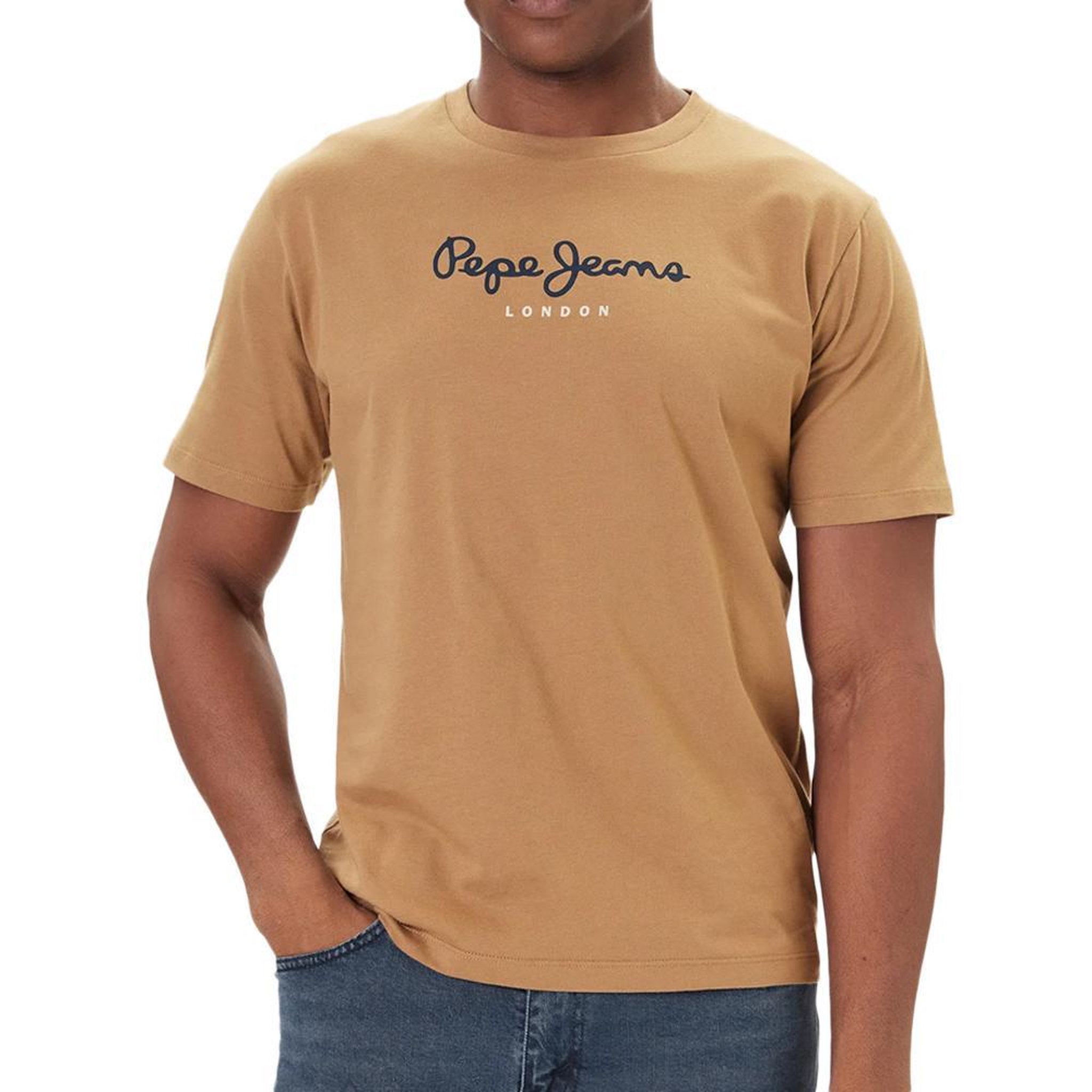 Pepe Jeans T-Shirt Beige Foncé Homme Pepe jeans Eggo. Coloris disponibles : Beige