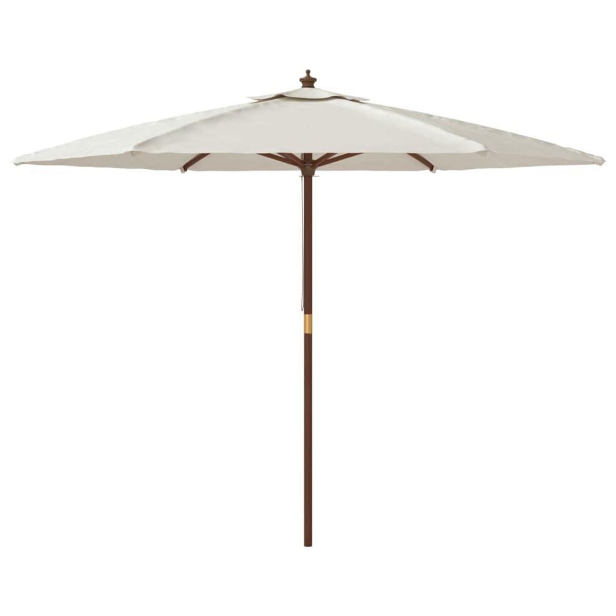 VIDAXL Parasol de jardin avec mat en bois sable 299x240 cm